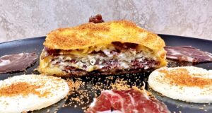 Lasagnafrattau con Violino di pecora, Fioretto Sardo e bottarga di muggine