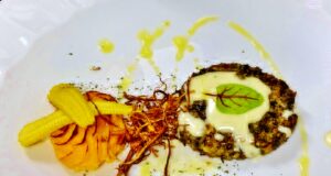 Hamburger di lumaca con fonduta di Castelmagno