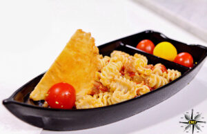 Radiatori alla carbotriciana con polvere di porcino