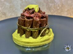 Rigatoni di riso Venere con ragù di salsiccia e Guinness Draught Stout