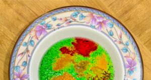 Gazspacho arcobaleno con cremoso di mango e habanero