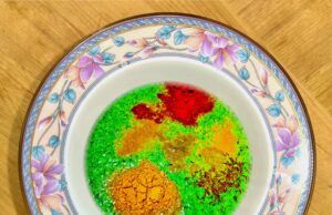 Gazspacho arcobaleno con cremoso di mango e habanero