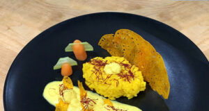 Risotto alle quattro consistenze di zafferano