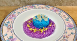 FunCool: bicromia di riso con caviale di lumaca e briciole d’oro