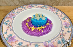 FunCool: bicromia di riso con caviale di lumaca e briciole d’oro