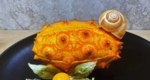 Kiwano Salad con zenzero, chiocciole e garam masala