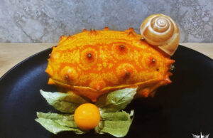 Kiwano Salad con zenzero, chiocciole e garam masala