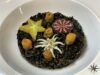 Risotto tristellato con stella alpina, carambola e anice stellato