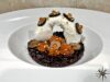 Riso al salto con burrata, tartufo, oro e caviale di salmone
