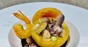 Summer Salad con mazzancolle, cozze, vongole e moscardini