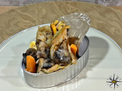 O’cùoppo in scatoletta, con lumache di mare e chiocciole di terra