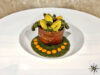 Busiate trapanesi con pesto di cavolo nero, crudo di Langhirano e bottarga di anatra