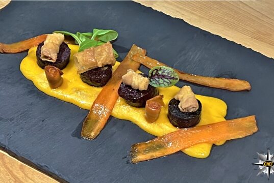Fondue valdôtaine con boudin, lardo di Arnad, pancetta tesa affumicata e miele di castagno