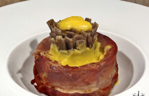 Pizzoccheri alla crema di Bitto con Speck della Valtellina IGP