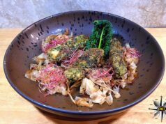 Rabatòn con bagna càuda, Piemontino Valgrana, Castelmagno e pasta fillo