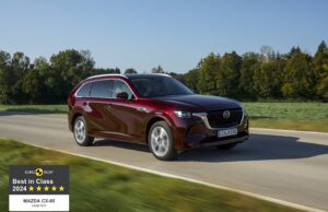 Mazda CX-80 proclamata “Best in Class” nella categoria grandi SUV da Euro NCAP