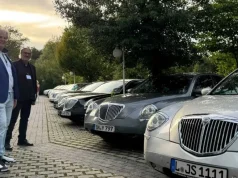 Lancia Thesis, 37 auto a Francoforte con Michael Robinson e Giancarlo Concilio