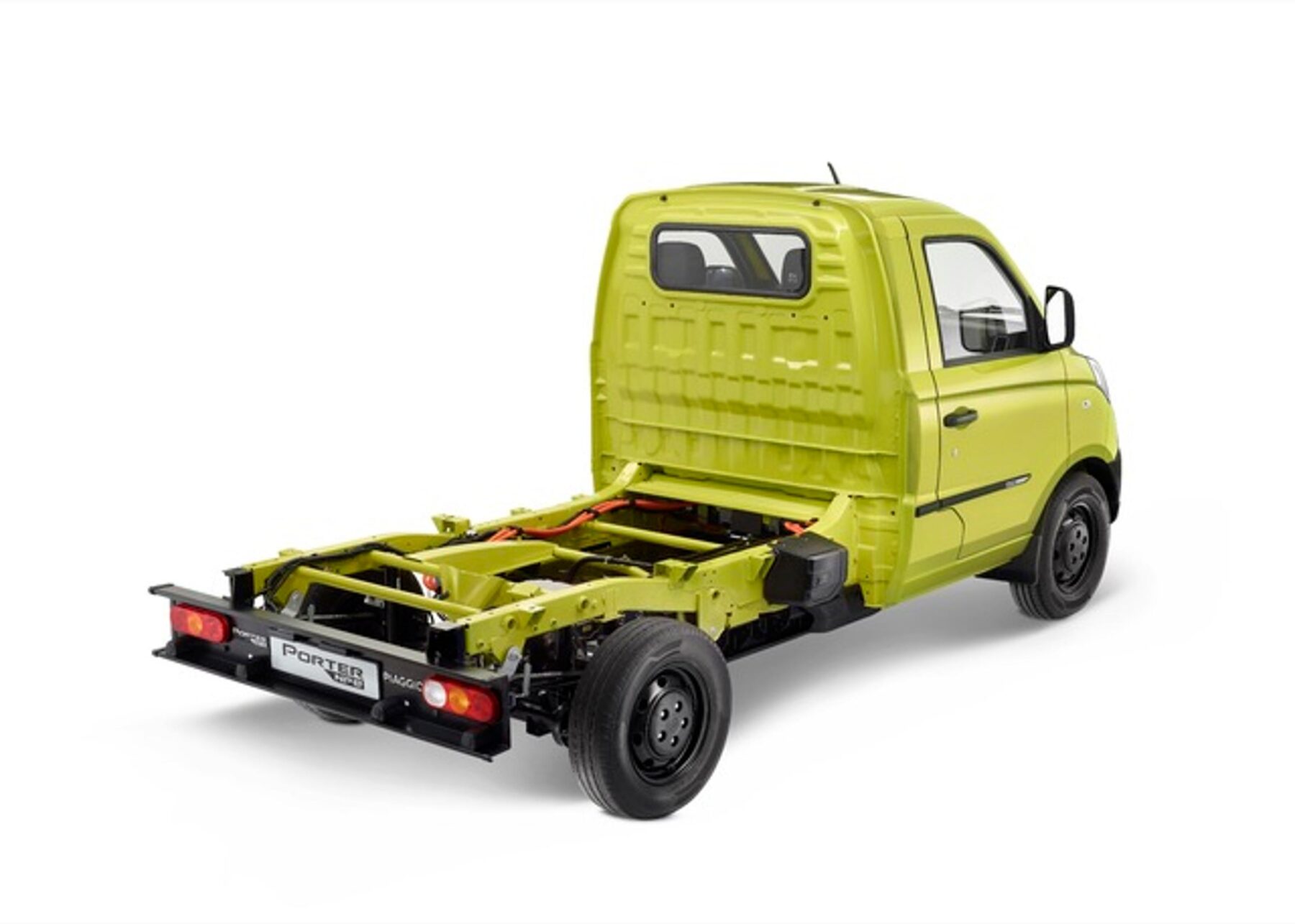 La configurazione Chassis di Piaggio Porter NPE vista da tre quarti posteriore.